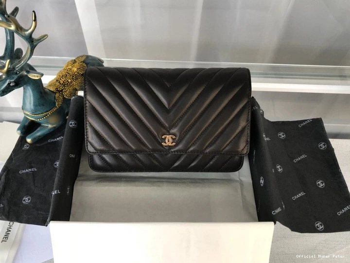 Hyper Peter  Silver CHANEL Bag Hardware Gold With Lambskin  Flap 0727